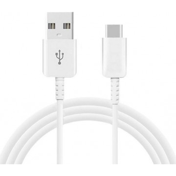 Samsung USB-C oplader kabel 1 meter data- en laadkabel type C naar USB-A wit ook voor Huawei, Sony, LG - wit