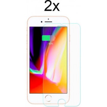 iphone 6 screenprotector - iPhone 6s screenprotector - iPhone 7 screenprotector - iPhone 8 screen protector glas - 2 stuks
