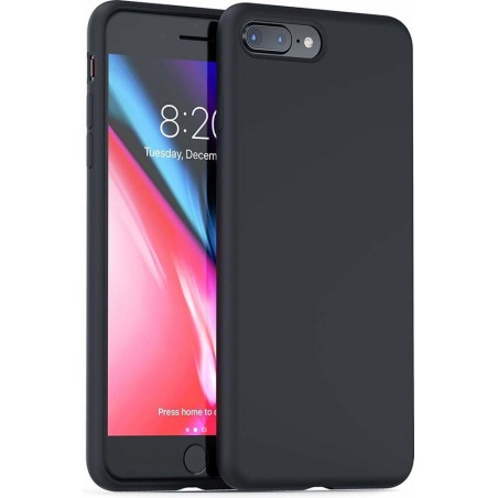 Silicone case iPhone 8 Plus / 7 Plus - zwart