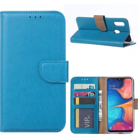 Samsung Galaxy A20E - Bookcase Turquoise - portemonee hoesje