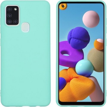 iMoshion Color Backcover Samsung Galaxy A21s hoesje - Mintgroen