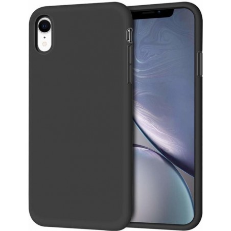 iphone xr hoesje zwart - Apple iPhone xr hoesje case siliconen zwart - hoesje iPhone xr apple - iPhone xr hoesjes cover hoes