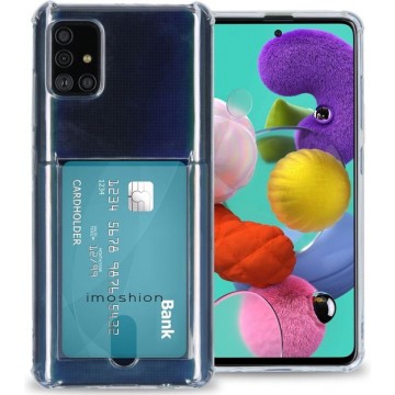 iMoshion Softcase Backcover met pashouder Samsung Galaxy A51 hoesje - Transparant