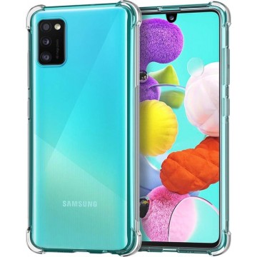 Samsung Galaxy A41 Hoesje Shock Siliconen Hoes Case Cover Transparant