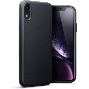 Hoesje voor Apple iPhone XR, gel case, mat zwart