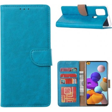 Samsung Galaxy A21S - Bookcase Turquoise - portemonee hoesje