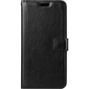 LG Q7 - Bookcase Zwart - portemonee hoesje