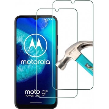 Motorola Moto G8 Power Lite Screenprotector Glas - Tempered Glass Screen Protector - 2x