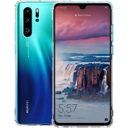 huawei p30 pro hoesje shock proof case - Huawei p30 pro hoesje shock proof case hoes transparant