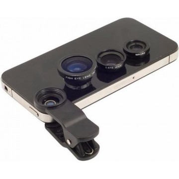 3-in-1 lens voor de Smartphone | Fish Eye, Macro, Wide Angle