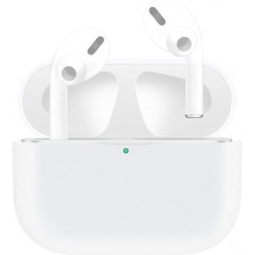 By Qubix - AirPods Pro Solid series - Siliconen hoesje - Wit