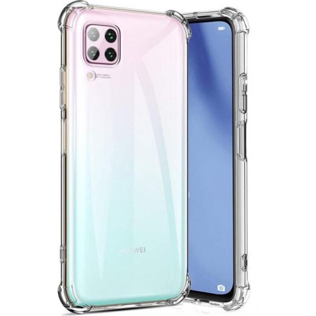 huawei p40 lite hoesje shock proof case - Huawei p40 lite hoesje shock proof case hoes cover transparant