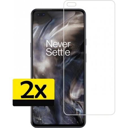 OnePlus Nord Screenprotector Bescherm Glas Tempered Glass - 2 Stuks