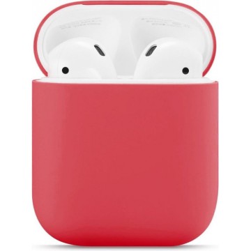 Bee's® Airpods Hoesje Siliconen Case - Rood - Soft Case - Airpods Case - Airpods 1 - Airpods 2