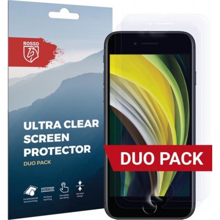 Rosso Apple iPhone SE (2020) Ultra Clear Screen Protector Duo Pack