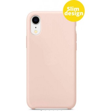 iPhone XR Telefoonhoesje | Soft Touch Siliconen Smartphone Case | Back Cover Roze