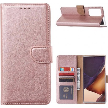 Samsung Galaxy Note 20 Ultra - Bookcase Rose Goud - portemonee hoesje