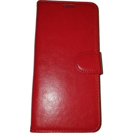 Samsung Galaxy S7 Rood Portemonnee Wallet Case – TPU  hoesje met pasjes Flip Cover - Boek  beschermend Telefoonhoesje