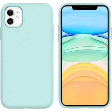Apple iPhone 11 Hoesje - Siliconen Backcover - Turquoise