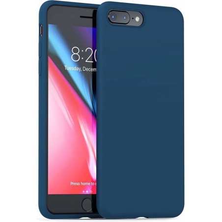 Silicone case iPhone 8 Plus / 7 Plus - blauw