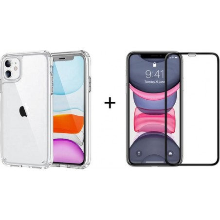 iPhone 11 hoesje transparant - shock proof - Siliconen - iphone 11 screenprotector