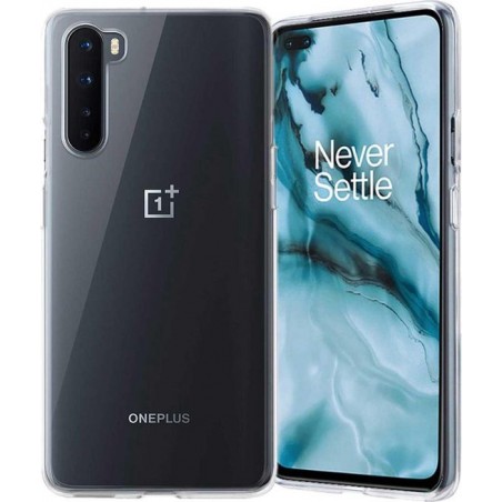 OnePlus nord hoesje siliconen case transparant - hoesje oneplus nord - Oneplus nord hoesjes cover hoes