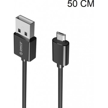 Orico Micro-USB laad- en datakabel 3A - 50CM - Zwart