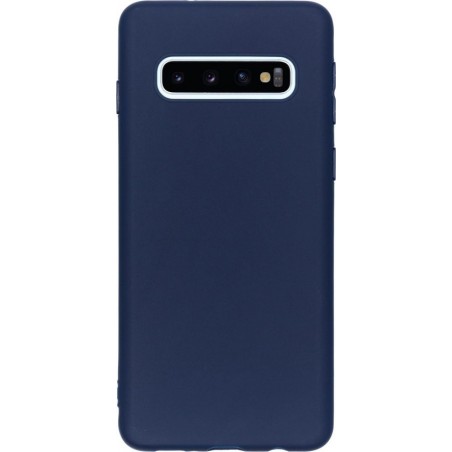 iMoshion Color Backcover Samsung Galaxy S10 hoesje - Donkerblauw