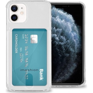 iMoshion Softcase Backcover met pashouder iPhone 12 Mini hoesje - Transparant