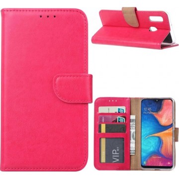 Samsung Galaxy A20E - Bookcase Roze - portemonee hoesje