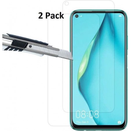 Huawei P40 Lite  Screenprotector Tempered Glass - 2 Stuks