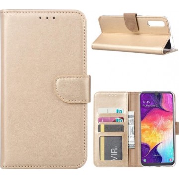 Samsung Galaxy A50 - Bookcase Goud - portemonee hoesje