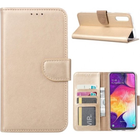 Samsung Galaxy A50 - Bookcase Goud - portemonee hoesje