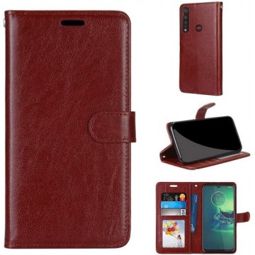 Motorola Moto G8 Power hoesje book case bruin