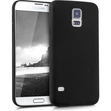 Samsung Galaxy S5 & S5 Neo Hoesje - Siliconen Back Cover - Zwart