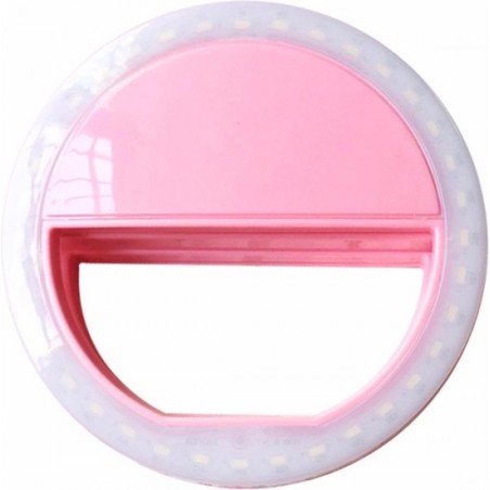 Selfie Ring Light, Selfie Ring past op elke smartphone en laptop- Roze