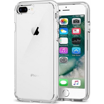 iPhone 7/8 Plus Hoesje Siliconen Case Hoes Cover Dun - Transparant