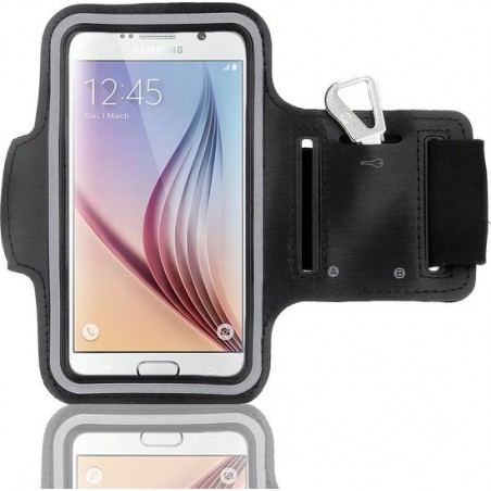 Sport armband hardloop hoesje voor Samsung Galaxy S7 - Zwart