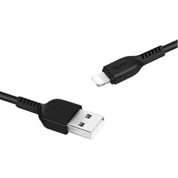 HOCO X20 Flash USB naar Lightning kabel 2 meter zwart - voor Apple iPhone en iPad
