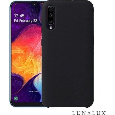 Samsung Galaxy A51 siliconen hoesje zwart shock proof hoes case cover - Telefoonhoesje zwart - LunaLux