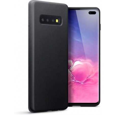 Samsung Galaxy S10 hoesje, gel case, mat zwart - Telefoonhoesje geschikt voor: Samsung Galaxy S10