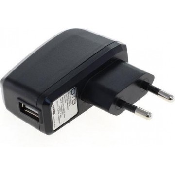 USB thuislader met 1 poort - Smart IC - 2A / zwart