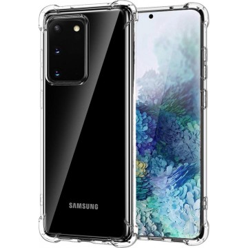 Samsung Galaxy S20 Hoesje Shock Case Siliconen Hoes - Transparant