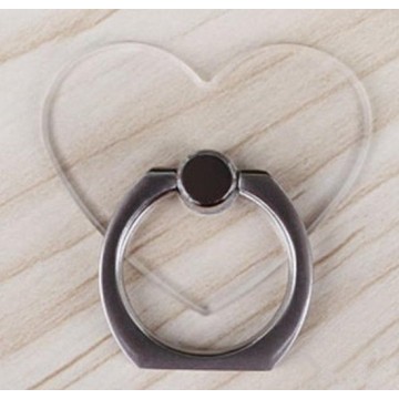 Transparante ring vinger houder Love hartje, standaard voor telefoon- tablet