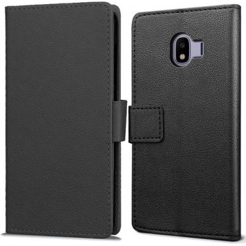 Samsung Galaxy J4 Plus hoesje - Book Wallet Case - zwart