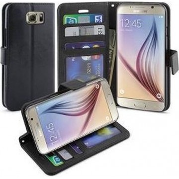 Samsung S6 EDGE PLUS 5.7 Hoesje Wallet Case Zwart