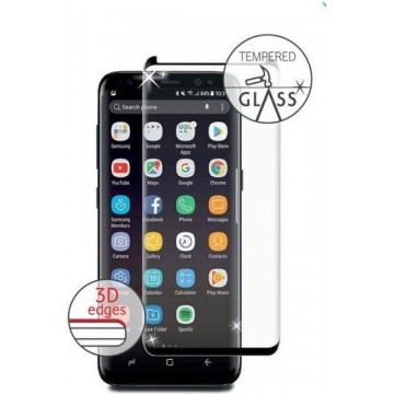 Samsung S9 Screenprotector - Case Fit - 3D Gehard glas screen protector met zwart frame voor Samsung Galaxy S9