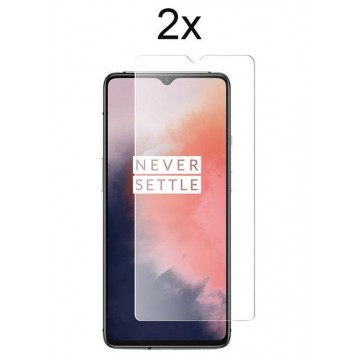 OnePlus 7 Screen Protector Glas - OnePlus 7 Screenprotector - 2x Tempered Glass Screen Protector