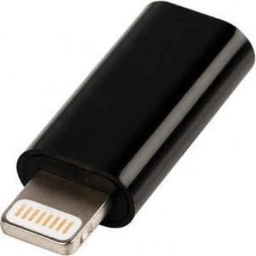 Valueline VLMP39901B kabeladapter/verloopstukje Apple Lightning connector USB Micro B Female Zwart