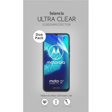 Selencia Duo Pack Ultra Clear Screenprotector voor de Motorola Moto G8 Power Lite